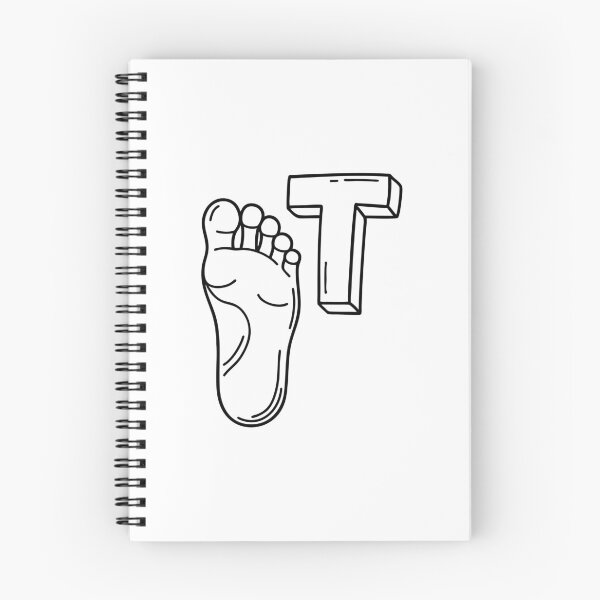 Item preview, An illustration of letter T stands for Toe designed and sold by rasagamastore.