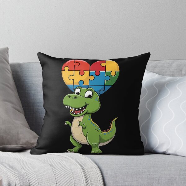 Item preview, Boys Kids Autism Awareness Funny T Rex Dinosaur Puzzle Piece designed and sold by TyraYoung.