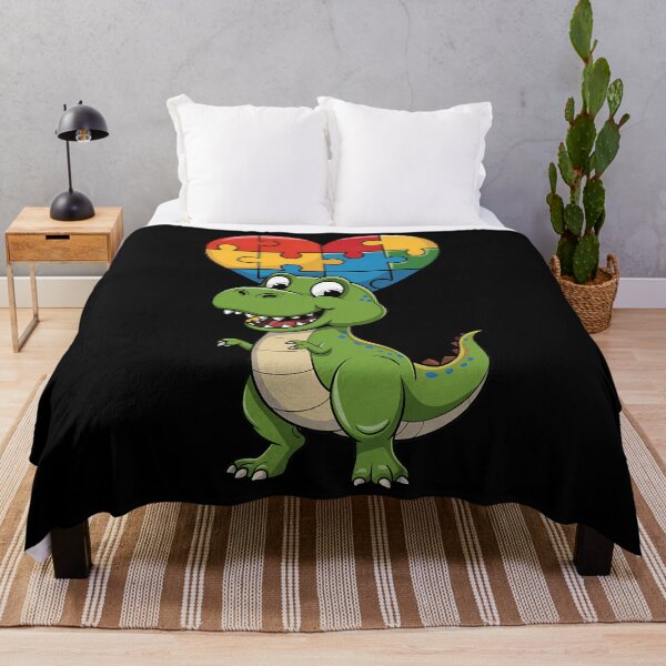 Item preview, Boys Kids Autism Awareness Funny T Rex Dinosaur Puzzle Piece designed and sold by TyraYoung.
