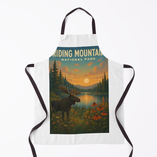 Item preview, Moose and Sunset at Riding Mountain National Park, Manitoba designed and sold by Aryabek.