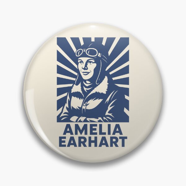 Item preview, Amelia Earhart Retro Tribute | Vintage Aviation Poster  designed and sold by Anniko Art Studio.