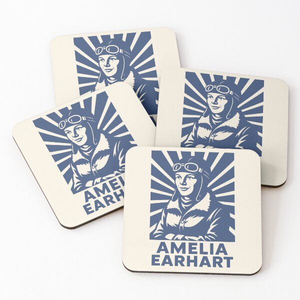 Item preview, Amelia Earhart Retro Tribute | Vintage Aviation Poster  designed and sold by Anniko Art Studio.