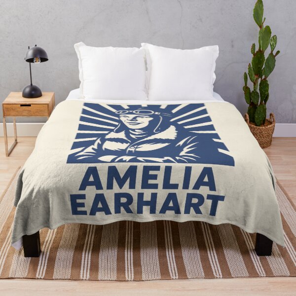 Item preview, Amelia Earhart Retro Tribute | Vintage Aviation Poster  designed and sold by Anniko Art Studio.