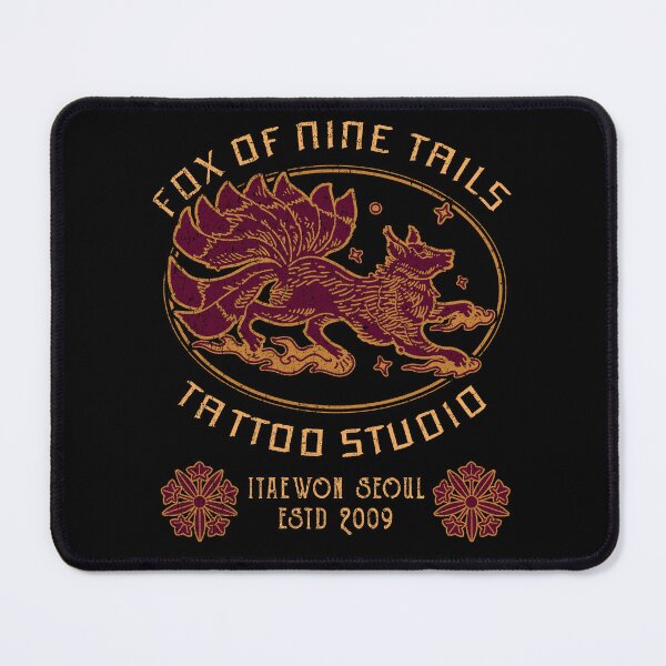 Item preview, Fox of Nine Tails, Tattoo Studio Design, Itaewon, Seoul, South Korea, Tattoo Shirt designed and sold by Proverbial Wisdom Design.
