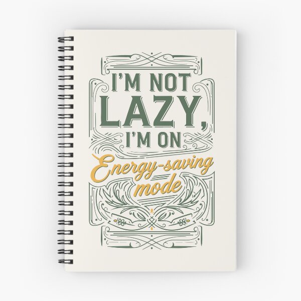 Item preview, I’m not lazy, I’m on energy-saving mode – Vintage Poster designed and sold by Tattee.