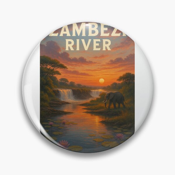 Item preview, Elephant at Sunset on the Zambezi River, Africa designed and sold by Aryabek.