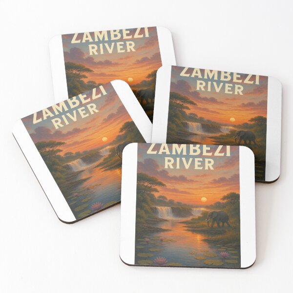 Item preview, Elephant at Sunset on the Zambezi River, Africa designed and sold by Aryabek.