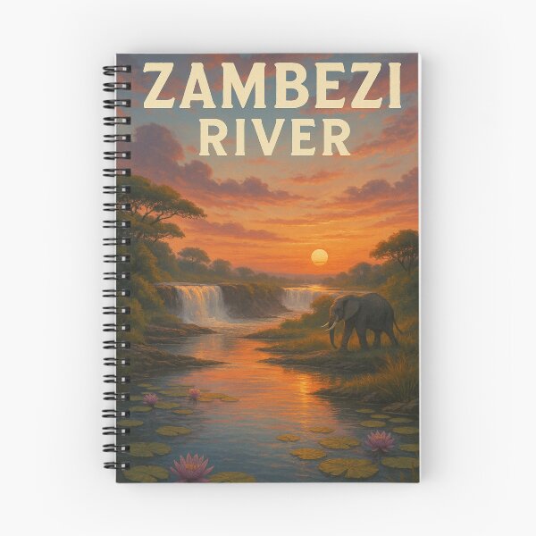 Item preview, Elephant at Sunset on the Zambezi River, Africa designed and sold by Aryabek.