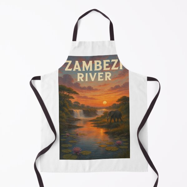 Item preview, Elephant at Sunset on the Zambezi River, Africa designed and sold by Aryabek.