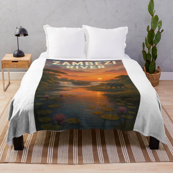 Item preview, Elephant at Sunset on the Zambezi River, Africa designed and sold by Aryabek.