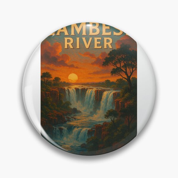 Item preview, Victoria Falls on the Zambezi River at Sunset, Africa designed and sold by Aryabek.