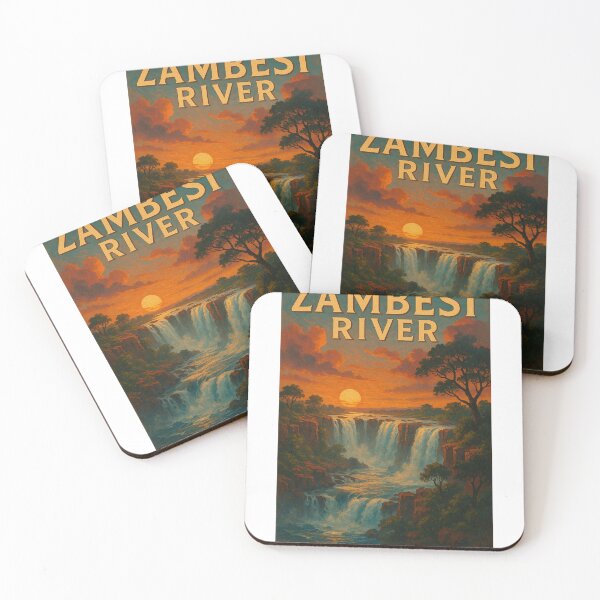 Item preview, Victoria Falls on the Zambezi River at Sunset, Africa designed and sold by Aryabek.