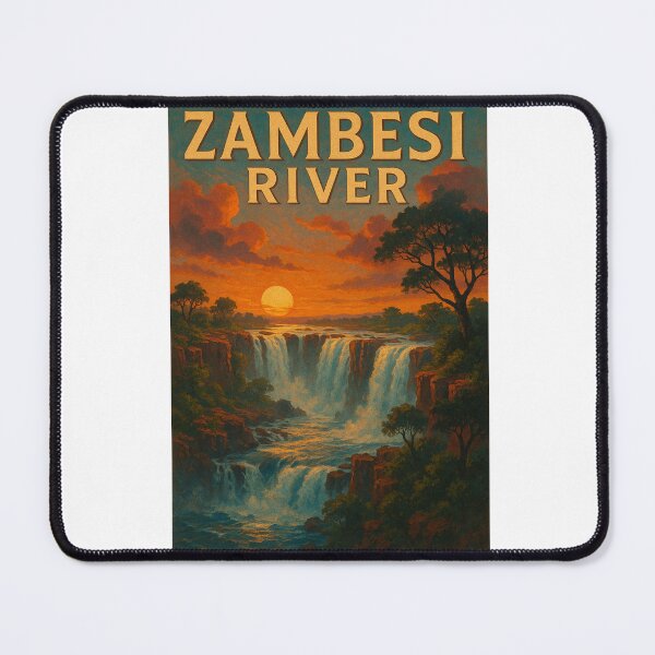 Item preview, Victoria Falls on the Zambezi River at Sunset, Africa designed and sold by Aryabek.