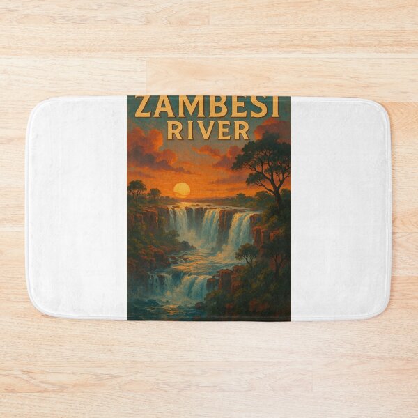 Item preview, Victoria Falls on the Zambezi River at Sunset, Africa designed and sold by Aryabek.