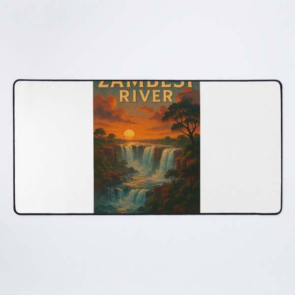 Item preview, Victoria Falls on the Zambezi River at Sunset, Africa designed and sold by Aryabek.