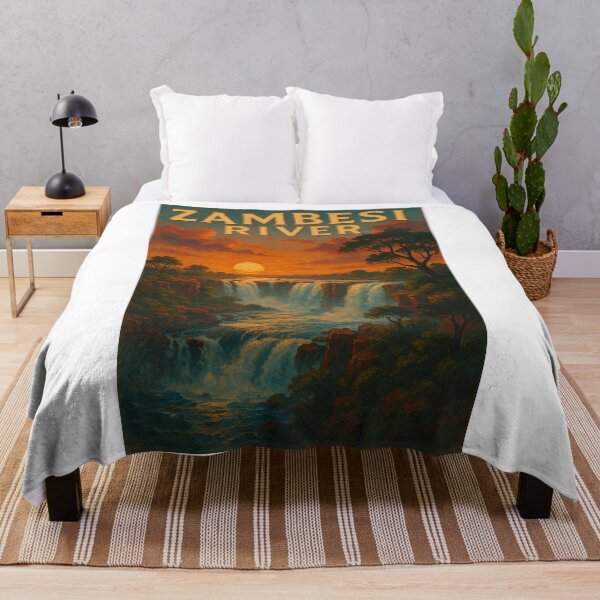Item preview, Victoria Falls on the Zambezi River at Sunset, Africa designed and sold by Aryabek.