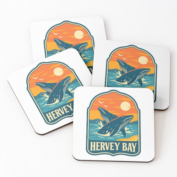 Item preview, Humpback Whales Breaching at Sunset in Hervey Bay, Queensland designed and sold by Aryabek.