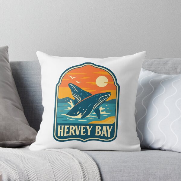 Item preview, Humpback Whales Breaching at Sunset in Hervey Bay, Queensland designed and sold by Aryabek.