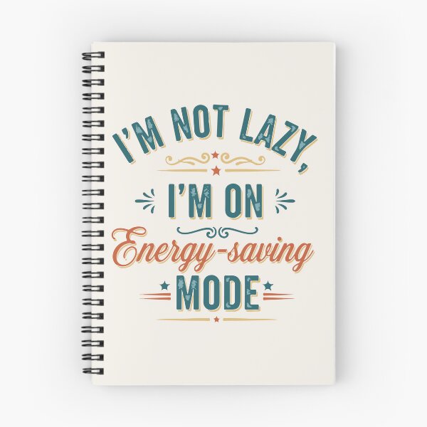 Item preview, I’m not lazy, I’m on energy-saving mode – Vintage Poster designed and sold by Tattee.