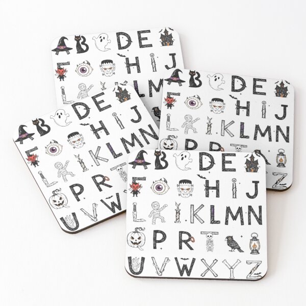 Item preview, Spooky Halloween Alphabet Series 1  designed and sold by Gurjeetpixelart.