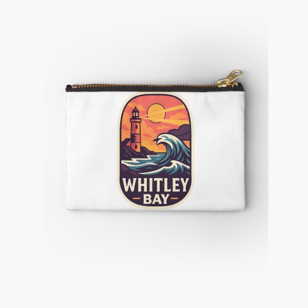 Item preview, Sunset Beacon and Crashing Wave at Whitley Bay, North East England designed and sold by Aryabek.