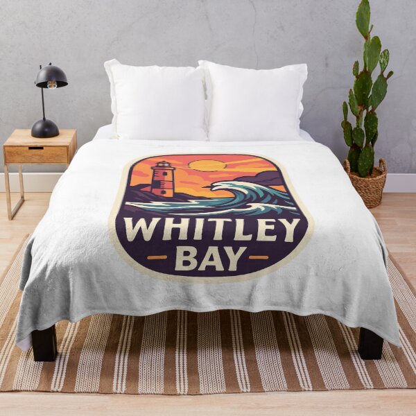 Item preview, Sunset Beacon and Crashing Wave at Whitley Bay, North East England designed and sold by Aryabek.