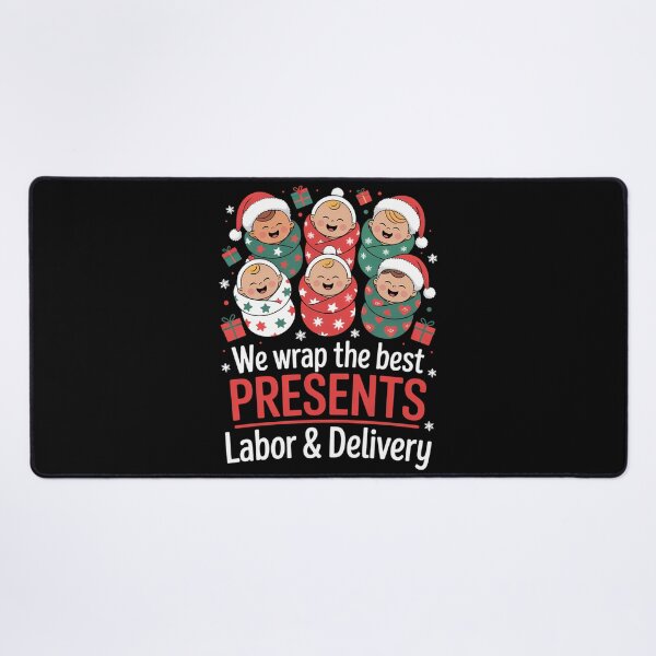 Item preview, Labor and Delivery Nurse Xmas designed and sold by blueyeeti.