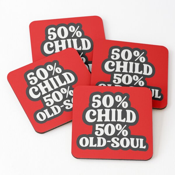 Item preview, 50% Child 50% Old Soul Minimalist Typography Design designed and sold by Minimum-Rage.