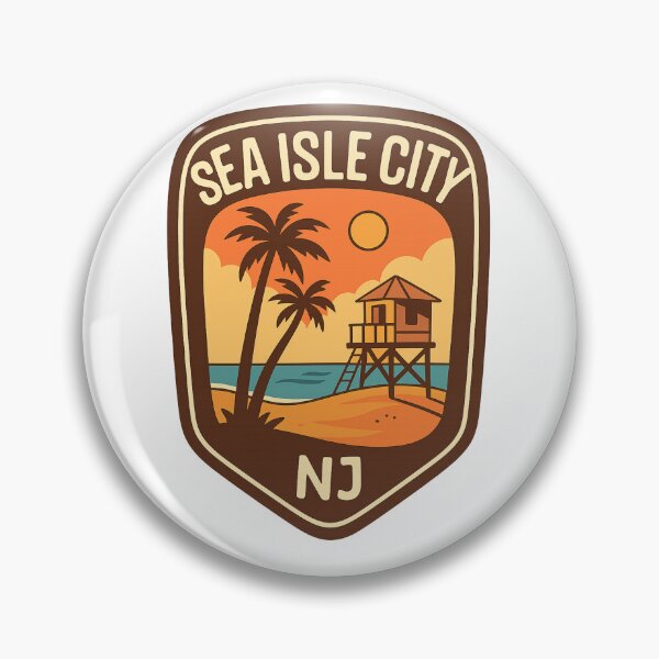 Item preview, Sunset View of Lifeguard Tower in Sea Isle City, New Jersey designed and sold by Aryabek.