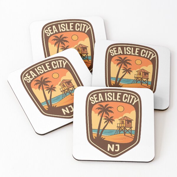 Item preview, Sunset View of Lifeguard Tower in Sea Isle City, New Jersey designed and sold by Aryabek.