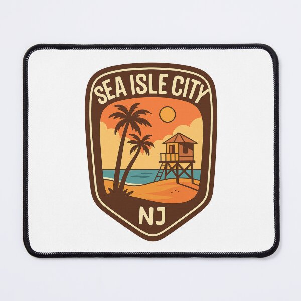Item preview, Sunset View of Lifeguard Tower in Sea Isle City, New Jersey designed and sold by Aryabek.