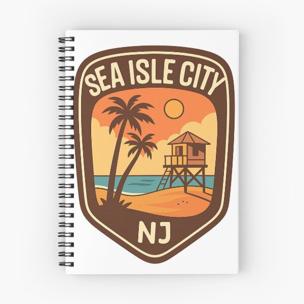 Item preview, Sunset View of Lifeguard Tower in Sea Isle City, New Jersey designed and sold by Aryabek.