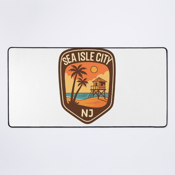 Item preview, Sunset View of Lifeguard Tower in Sea Isle City, New Jersey designed and sold by Aryabek.