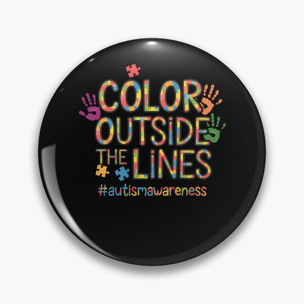 Item preview, Color Outside the Lines Autism Awareness designed and sold by TyraYoung.
