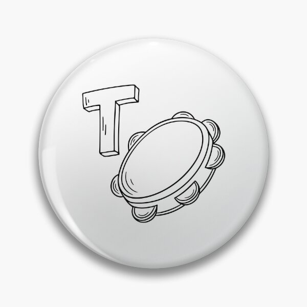 Item preview, An illustration of letter T stands for T Tambourine designed and sold by rasagamastore.