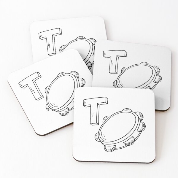 Item preview, An illustration of letter T stands for T Tambourine designed and sold by rasagamastore.