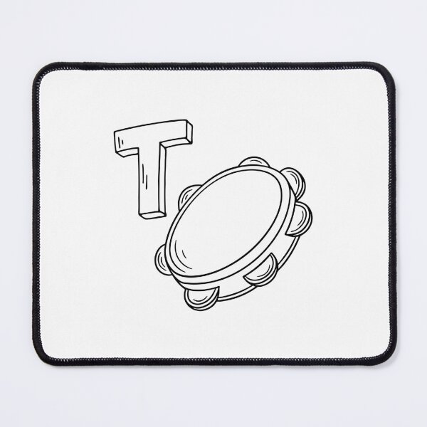 Item preview, An illustration of letter T stands for T Tambourine designed and sold by rasagamastore.