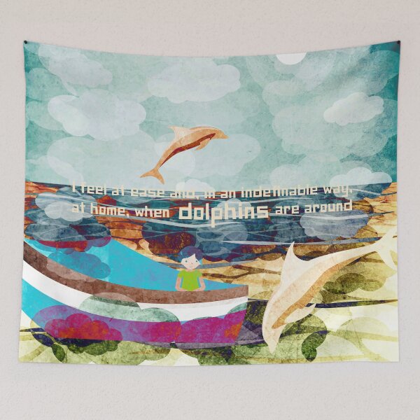 Item preview, When dolphins are around 10 designed and sold by Design4uStudio.