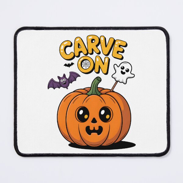 Item preview, Carve On – Cute Spooky Halloween Pumpkin Decor designed and sold by Taans-Creation.