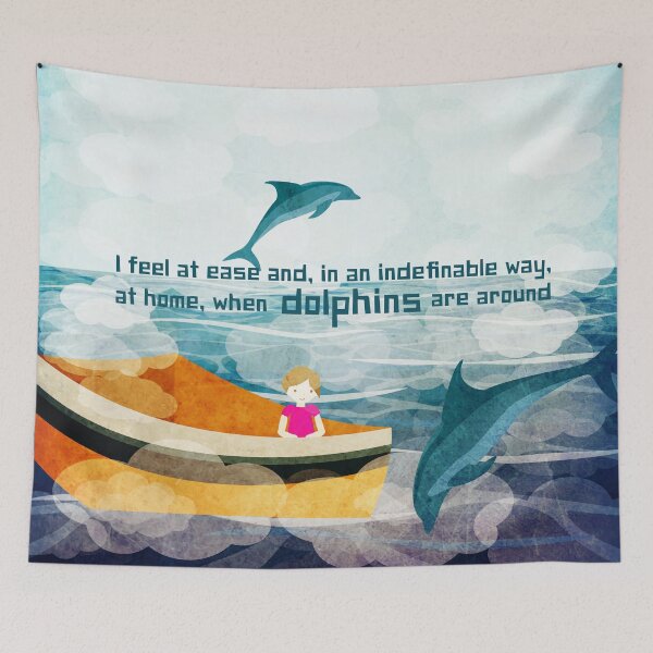 Item preview, When dolphins are around 1 designed and sold by Design4uStudio.