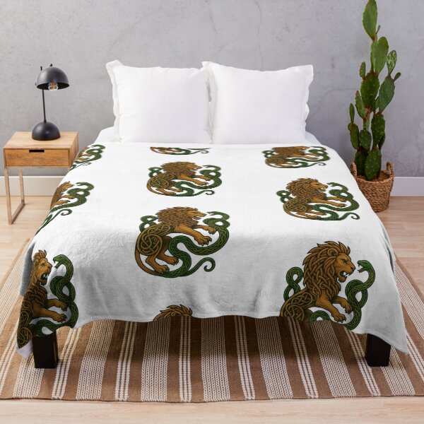 Item preview, A LION AND A CELTIC SNAKE designed and sold by infinitearte.