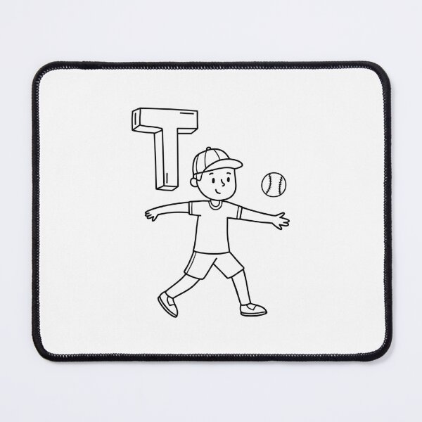 Item preview, An illustration of letter T stands for T Throw designed and sold by rasagamastore.