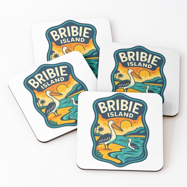 Item preview, Pelicans by the Shore at Sunset on Bribie Island, Queensland designed and sold by Aryabek.