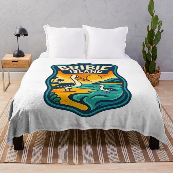 Item preview, Pelicans by the Shore at Sunset on Bribie Island, Queensland designed and sold by Aryabek.