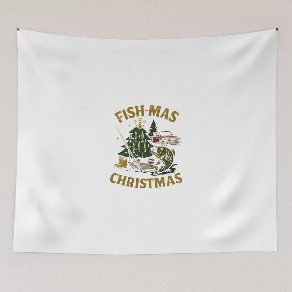 Item preview,  Funny Fish Christmas Tree For Men Grandpa Fishing Lovers Dad Classic T-Shirt designed and sold by inkfluenceart.