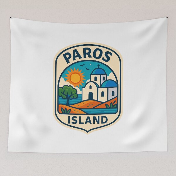 Item preview, Traditional Blue-Domed Church on Paros Island, Greece designed and sold by Aryabek.