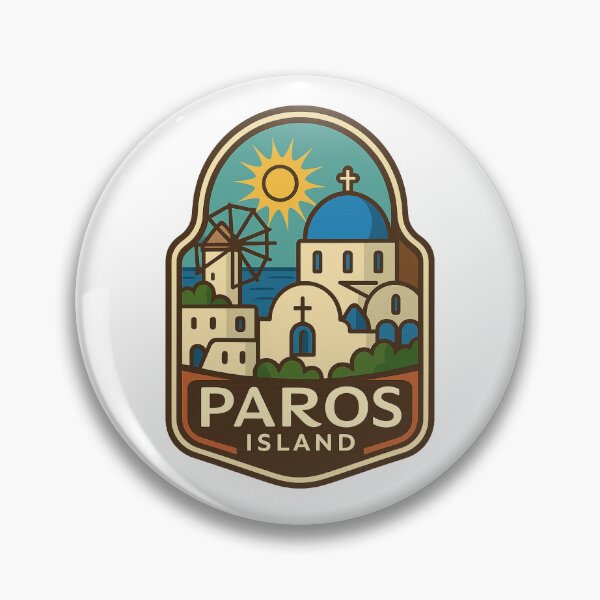 Item preview, Windmill and Blue Domes on Paros Island, Cyclades Greece designed and sold by Aryabek.