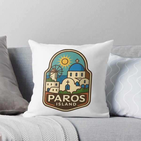 Item preview, Windmill and Blue Domes on Paros Island, Cyclades Greece designed and sold by Aryabek.