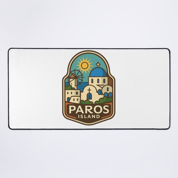 Item preview, Windmill and Blue Domes on Paros Island, Cyclades Greece designed and sold by Aryabek.