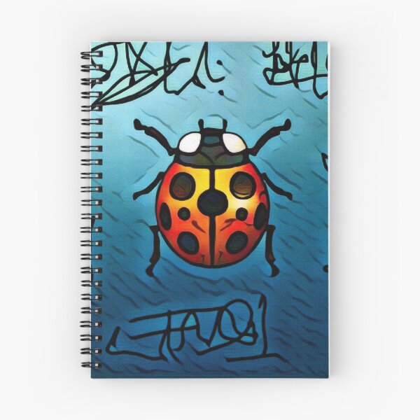 Item preview, Lady bug / graffiti art / Lady bug pillow designed and sold by AlyinWonderland.